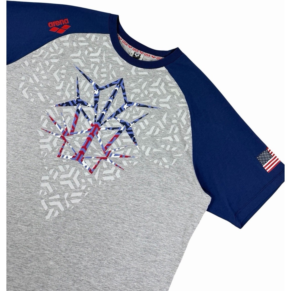 Arena USA Swimming Bishamon‎ OG Raglan Performance T-Shirt Men's XL